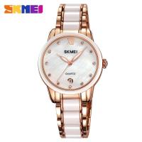 ราคา SKMEI 2175 แฟชั่นผู้หญิงนาฬิกา Rose Gold สุภาพสตรีสร้อยข้อมือนาฬิกาสาว Reloj Mujer 2023 ใหม่ Creative นาฬิกากันน้ําวันที่นาฬิกาผู้หญิง (40651864806)