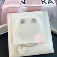 ราคา (ของแท้100%)แถมกล่อง Pandora silver earrings ต่างหูดอกไม้ (12922603736)