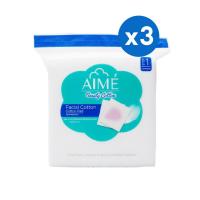 ราคา [3ชิ้น] [ขายดี] AIME เอเม่ Facial Cotton Pads สำลีสำหรับผิวหน้า 40g 70 แผ่น (20013794607)