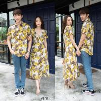 ราคา ️ Vsm Couple Maxxi ไขว้อก+เชิ้ต ชุดคู่ ชุดคู่รัก ชุดคู่ไปทะเล ชุดไปเที่ยว ชุดไปทะเล ชุดลายดอก ชุดถ่ายพรีเวดดิ้ง ชุดสวย (4440409653)