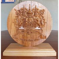 ราคา ไม้แกะสลัก ตรา รร.นายร้อย จปร. ทรงกลม (25460493255)