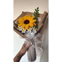 ราคา ช่อดอกทานตะวันลวดกำมะหยี่ของขวัญปัจฉิมนิเทศ ของขวัญรับปริญญา ของขวัญเนื่องในวันพิเศษ ดอกไ้ม้ลวดกำมะหยี่ สั่งให้คนพิเศษ (28326677658)