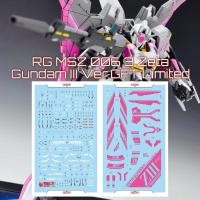 ราคา ดีคอลน้ำ SF RG 10 DECAL RG 1/144 MSZ 006 3 Zeta Gundam III Ver.GFT Limited เรืองแสงแบล็คไลท์ (24394500975)