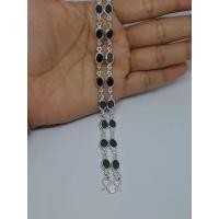 ราคา สร้อยคอผ่าหวาย พลอยดำล้วน นิลเมืองกาญจน์ ยาว 24 นิ้ว พร้อมส่ง (42204088771)