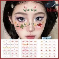 ราคา BLISS 12 ชิ้น สติกเกอร์แก้มชั่วคราว น่ารัก กันน้ำ สำหรับเทศกาลคริสต์มาสและปีใหม่ เพิ่มความสนุกให้การเฉลิมฉลอง (40923757774)