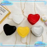 ราคา Abdeensince Chain Messenger Bag, Mini Heart-shaped Shoulder Bag, Fashion PU Leather Solid Color Small Bag Women Girls (26675274545)