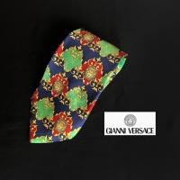 ราคา Necktie เนคไทแบรนด์เนม Gianni Versace ของแท้ มือสอง สภาพ90% ราคาถูก ผ้าไหม (4659616874)