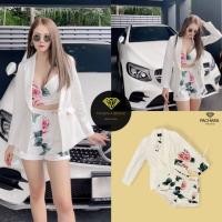 ราคา Set เสื้อครอป + เสื้อสูท + กางเกงขาสั้น งานป้าย S M L XL (13408360463)