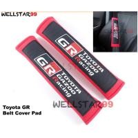 ราคา หุ้มเบลท์ ผ้า โตโยต้า จีอาร์ กาซู สีแดง Toyota GR Gazoo Racing 2pcs Car Seat Belt Cover Shoulder Pads Covers Pad for yar (8666547507)