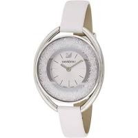ราคา นาฬิกาข้อมือ Swarovski Crystalline Oval White Ladies Watch (ทรงไข่ หน้าปัดสีเงิน สายสีขาว) Swarovski แท้ 100% (8851095487)
