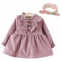 ราคา ชุดเดรสเด็ก ชุดเด็กผู้หญิง เสื้อผ้าเด็กเล็ก ชุดเดรสกระโปรง เสื้อผ้าเด็กน่ารัก ชุดเด็กออกงาน สีชมพู (1504420222)