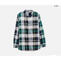 ราคา เสื้อเชิ้ตลายสก๊อต H&M size 38 สีเขียว (27301010057)