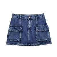 ราคา พร้อมส่งในไทยจากกทม. กระโปรงยีนส์ กระเป๋าหน้า2 ที่กำลังฮิต งานcop zara สีเข้มสวย (22941075680)