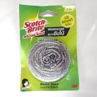 ราคา ฝอยสเตนเลส 3M สก๊อตไบร์ท (1 ชิ้น) Scotch-brite❤️ ฝอยขัด (4139053871)