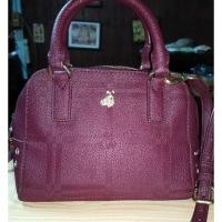 ราคา กระเป๋ามือสอง Teenie Weenie สีแดงไวน์ สภาพใหม่ พร้อมส่ง (24245210886)