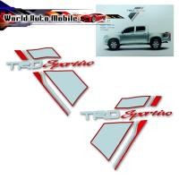 ราคา สติ๊กเกอร์ Sticker TRD Sportivo สี Red, Silver Hilux Vigo Sr5 Toyota 2, 4 ประตู ปี2005 - 2015 (8914831390)