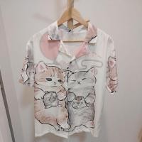 ราคา เสื้อลายแมวคู่ Freesize (24855935929)