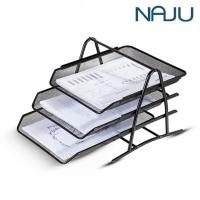 ราคา Naju ตะแกรงใส่เอกสาร ถาดตะแกรงใส่เอกสาร ถาดใส่เอกสาร 3ชั้น โลหะ สำหรับวางกระดาษ หนังสือ A4 จัดระเบียบบนโต๊ะ (27305350244)