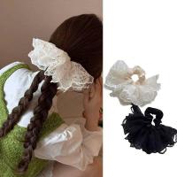 ราคา ผู้หญิงลูกไม้ Scrunchies ยางรัดผมยืดหยุ่นสำหรับหางม้าและHoop Scrunchy อุปกรณ์เสริม头发装饰品头饰 (42453320412)