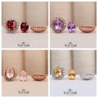 ราคา Top1Jewelry ต่างหูพลอยแท้ Jacketเพทาย เงินแท้ (2990911685)