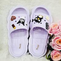 ราคา UNGU Bad Badtz Maru Kuromi ยางรองเท้าแตะ Badtz Maru Kuromi รองเท้าแตะสีม่วง Badtz Maru Kuromi รองเท้าแตะขนาด 40-41 (41355722779)