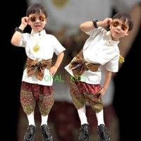 ราคา ชุดไทยเด็กชายราชปะแตนแขนสั้นคอจีน✅สินค้าพร้อมส่ง (26403534610)