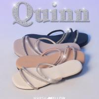 ราคา Quinn รองเท้าแตะเพชร 3 สาย (22053150189)
