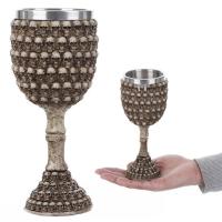 ราคา แก้วไวน์ สุดโหด แก้วโมเดล หัวกะโหลก กะโหลกผี ฮาโลวีน (ใช้งานได้) (821899672)