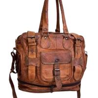 ราคา กระเป๋าเอกสาร กระเป๋าเอกสารหนังแท้ โน๊ตบุ๊ค กระเป๋ามือสอง briefcase messenger bag yonvintage (27680369993)