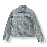 ราคา เสื้อ Jacket Zara หนังแท้มือสอง (41607770146)