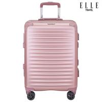 ราคา ELLE Travel Ripple Collection, Carry-On Cabin Luggage 100% Polycarbonate (PC), Secure Aluminum Frame, Rose Gold Color (6257548738)