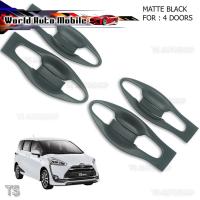 ราคา เบ้าปีก 4ประตู เบ้า เบ้ากันรอย เบ้ารองมือ เบ้ามือเปิด เบ้าเปิดประตู Toyota Toyota Sienta 2017-2018 ดำด้าน จำนวน 8 ชิ้น (8914407188)