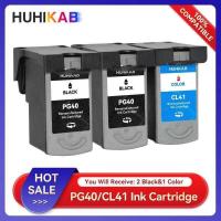ราคา HUHIKAB PG40 CL41 PG-40 CL-41 ตลับหมึกสําหรับ Canon Pixma MP160 MP140 MP210 MP220 MX300 MX310 iP1800 iP2500 iP1600 (49100078941)
