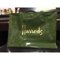 ราคา กระเป๋า Harrods Signature Tote แท้ สีเขียว ของใหม่!! (1623569780)