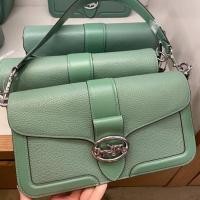 ราคา ❤️ (ผ่อน 0%) ของแท้!! พร้อมส่งในไทย!! Coach Georgie Shoulder Bag สีเขียวมินท์ สวยมากค่ะ ❤️ (9765461410)