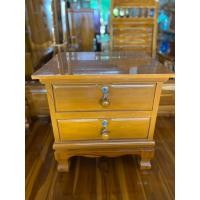 ราคา ตู้หัวเตียง ตู้ลิ้นชัก2ชั้น ตู้ลิ้นชักเก็บของ2ชั้นไม้สัก (22027338089)