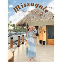 ราคา เดรสยาวงานปักดอกลายเล็กสีฟ้าขาว ไชร์m งานป้ายมิสเกล (21253791899)