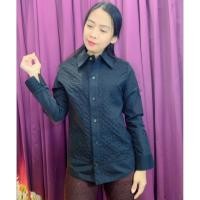 ราคา เสื้อสีดำแขนยาวมือสอง เชิ้ตสีดำใส่ทำงาน อก36 (42756216156)