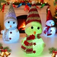 ราคา ตุ๊กตาสโนว์แมนคริสต์มาสงานรื่นเริงแสงเรืองแสงน่ารัก - ความมหัศจรรย์โรแมนติกการ์ตูนตุ๊กตาหิมะรูปร่างโคมไฟเทพนิยาย (41224030106)