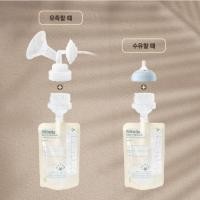 ราคา (10 ชิ้น) | ถุงเก็บน้ำนมพร้อมข้อต่อ ปั๊มลงถุงโดยตรง! สำหรับปั๊ม Avent และขวดคอกว้าง (46150117438)