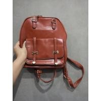 ราคา กระเป๋าเป้หนังสีน้ำตาล (1795887596)