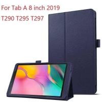 ราคา กาแล็กซี่ ซัมซุง แท็บ A 8 นิ้ว 2019 ปกแท็บเล็ตสำหรับ SM-T290 T295 T297 ขาตั้งป้องกัน ที่ยึด ปกพับ PU (42358164434)