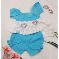 ราคา ชุดเด็กสีฟ้า +กิ๊ป2ตัว แรกเกิดถึง1ขวบน่ารัก (43907938348)
