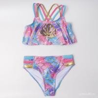 ราคา ชุดว่ายน้ำพิมพ์ลายปี 2021 สำหรับผู้หญิง แบบบิกินี่เมอร์เมด โทนสีไล่ระดับพร้อมประกายระยิบระยับ และออกแบบเหมือนเปลือกหอย (43925210850)