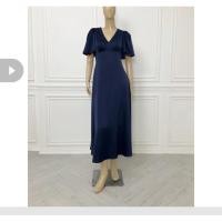 ราคา เดรสยาวสีกรม สีน้ำเงิน เดรสออกงาน (19586803718)