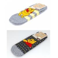 ราคา ถุงเท้าลายหมีพูห์ Disney Winnie the pooh ถุงเท้าลิขสิทธิ์ลายหมีพูห์กากบาทและหมีพูลายขวาง Freesize (5371133124)