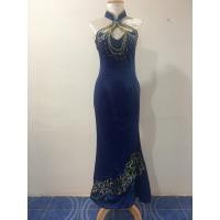 ราคา 7A011 ชุดราตรียาว ชุดประกวด ชุดนักร้อง ทรงหางปลา มือสอง (26489452456)