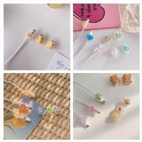 ราคา ตัวถนอมสายชาร์จ USB TPU แบบใส ลายการ์ตูนสัตว์น่ารัก สําหรับ iphone Android TY PC (23703212765)