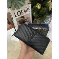 ราคา YSL Saint Laurent Zippy Wallet So Black (18766619139)