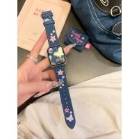 ราคา สายนาฬิกาข้อมือ ผ้าแคนวาสยีน ปักลาย สไตล์วินเทจ สําหรับ iWatch S8 S7 S6 SE 5 45 มม. 41 มม. 44 มม. 49 มม. (20580505812)